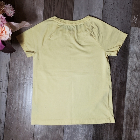 Cat & Jack Yellow Girls Size Small 6/6X Orange Flip Sequin Short Sleeve Top NWOT - Picture 5 of 13